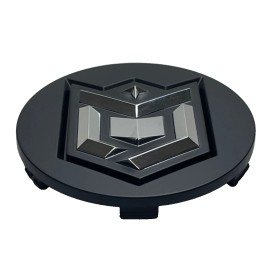 Dropstars Matte Black/Chrome Snap In Center Cap (Middle Portion Only) 1284C61