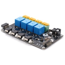 BEVRLink 4 Channel Relay 4 Manual Test Buttons 12V Relay 4 CH for Raspberry Pi and Other Single Board Computers and Microcontrollers Like Arduino, ESP8266 ESP32 and More