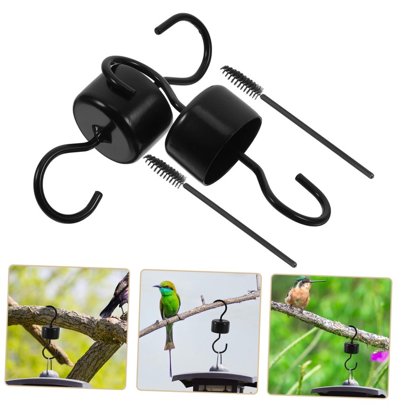 Hohopeti 2pcs Ant Moat Hook for Hummingbird Feeder Hanging Bird