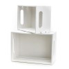 Not Available Hampton Art Good Wood Wood Crate, White, 2