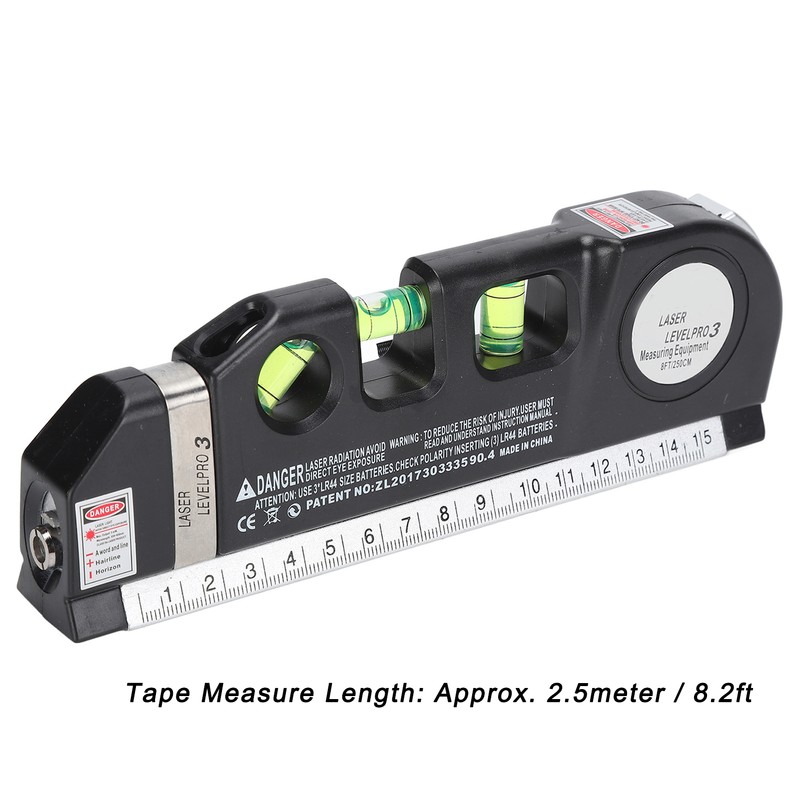 Multipurpose Laser Leveller Infrared Spirit Level Tape Measure Tool for