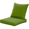 QILLOWAY Polyester Outdoor Chair Cushion Set,Outdoor Cushions for Patio Furniture.Tan/Grey