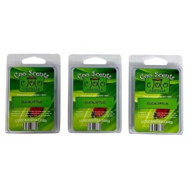 Coo Candles 3 Pkgs Coo Candles Soy Wickless Candle Bar Wax Melts - Eucalyptus