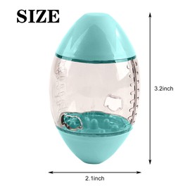 ALI2 Lizard Feeder Toys Bearded Dragon Enrichment Reptile Interactive Rugby Shape Toy for Bearded Dragon, Lizard, Gecko and Small Animals