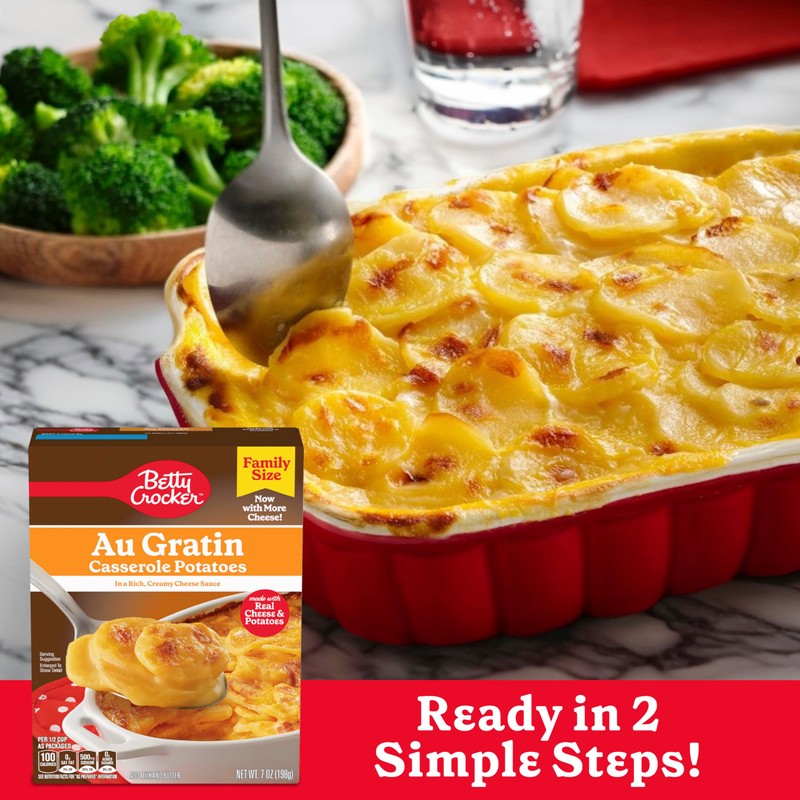 Betty Crocker Au Gratin Casserole Potatoes Family Size, 7 OZ