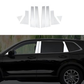 KEALAS 8 PCS Stainless Steel Chrome Silver Window Pillar Post Trims for Honda CRV 2023 2024 2025,Body Exterior Accessories,Window Center Pillar Decorative Decals