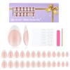 EBANKU 156 puntas de uñas postizas para niñas, uñas cortas