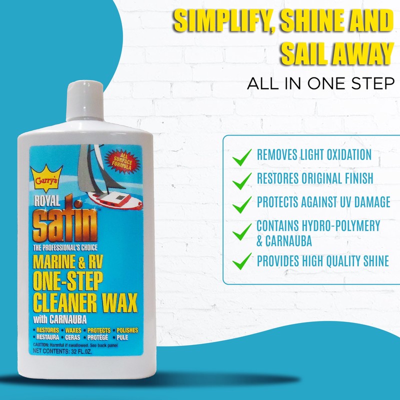 Garry's Royal Satin - Marine & RV Cleaner Wax: One-Step