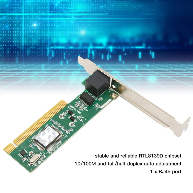 PCIe Network Card Self Adaption 10 100mbps NIC RJ45 Auto
