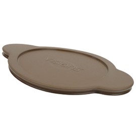 Visions CM8-PC Brown Plastic Lids for Glass Dish (Glass Dish Sold Separately) - 2 Pack