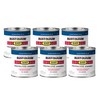 Rust-Oleum 7727730-6PK Stops Rust Brush On Paint, Half Pint, Gloss