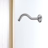 8 Inch S-Shape Curved Shower Arm with Flange Stainless Steel
