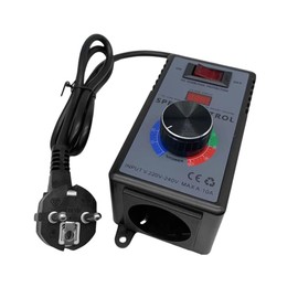 Speed Regulator 230 V, Speed Regulator Fan AC 230 V 10 A 4000 W Speed Regulator Motor Voltage Regulator, Speed Regulator Dimmer for Angle Grinders, Blowers, Hand Drills, Circular Saws