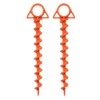 HKAOSDUUH 2 Pack Ground Anchors Heavy Duty Screw-in Tent Stakes