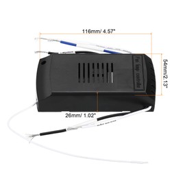 PATIKIL Universal Ceiling Fan Remote Control Kit, 220V Wireless 3 in 1 Speed Light Timing 3 Speed Controller with Receiver for Fan Lamp Control