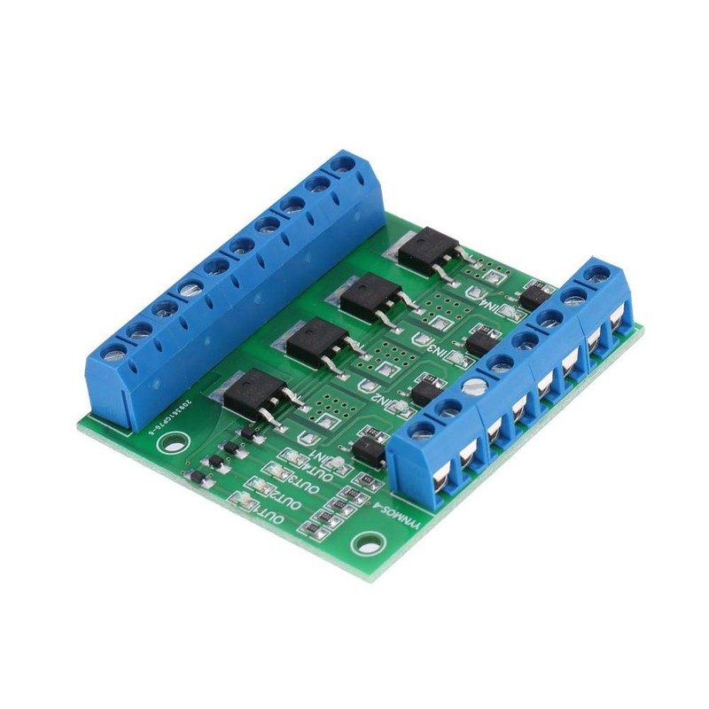 Walfront YYNMOS-4 PLC Amplifier Circuit Board 4-Channel MOS FET Module