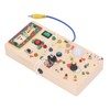 Lights Switch Board Toy Wooden Puzzle Early Education Fine Motor