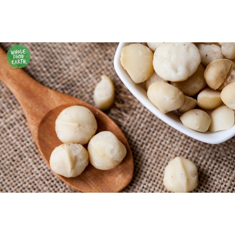 Wholefood Earth Raw Macadamias Whole | Large Premium Grade 125g