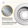 SHDIATOOL Diamond Profile Grinding Wheel 3-3/8 Inch, Height 30mm Half-Round