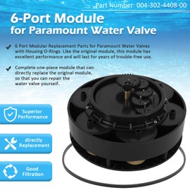 6-Port Module Kit for Paramount Water Valve, Replacement Part for 004-302-4408-00 with Valve Shell O-Ring 005-302-0100-00