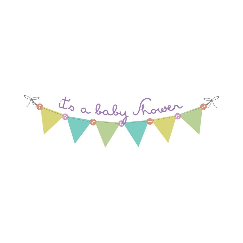 CafePress Its A Baby Shower 10"x3" Rectangle Vinyl Bumper Sticker