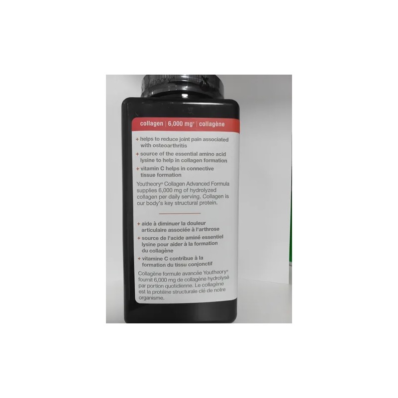 Frmula avanzada de colgeno Youtheory Collagen biotin 390 tabletas