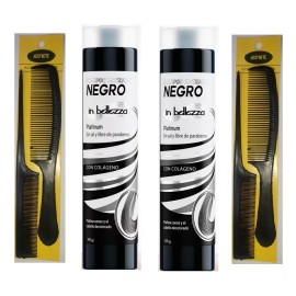 Inbellezza 2 Shampoo Matizador Negro Sin Sal Ni Parabenos 500ml+ Regalo