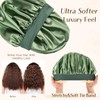 YANIBEST Large Jumbo Satin Hair Bonnets for Sleeping Double Layer