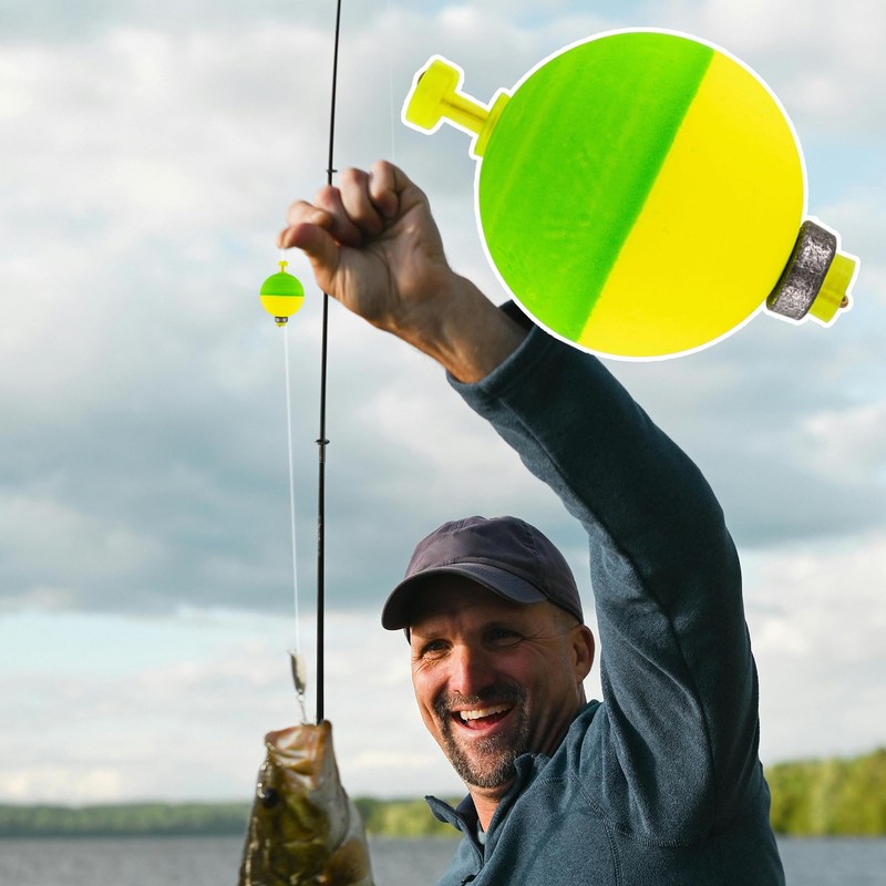 Fishing Floats Set | 10 Pack Fishing Foam Float Balls,Push