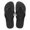 Havaianas Unisex Top Color Flip-Flop, Black, 1/2 UK