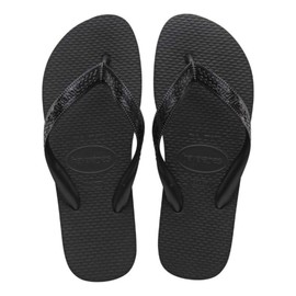 Havaianas Unisex Top Color Flip-Flop, Black, 1/2 UK