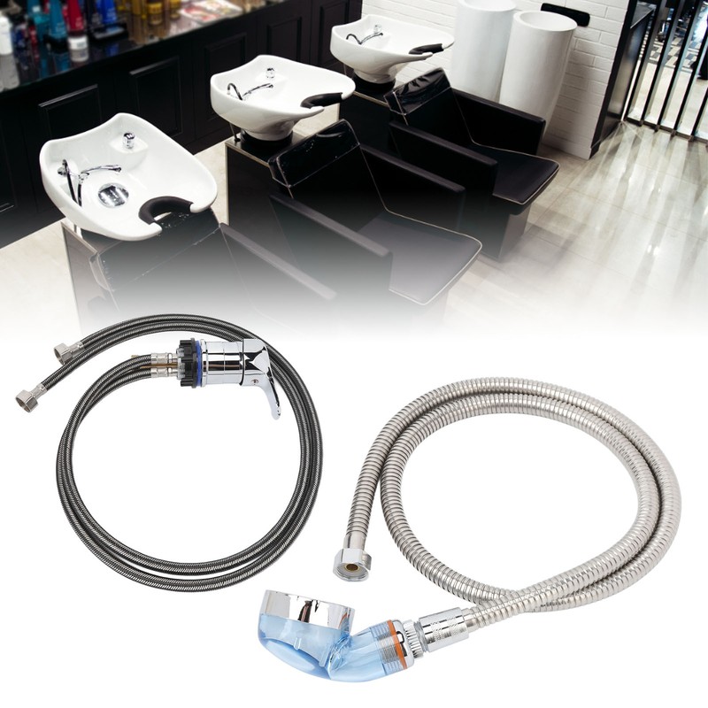 Salon Shampoo Bowl Faucet Sprayer Kit with 120cm Hose Mixing