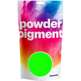 Hemway Epoxy Dye Pigment Powder Colour Ultra-Sparkle Dye Metallic Pigments for Epoxy Resin Polyurethane - UV Fluorescent Neon Light Green - 50g / 1.75oz