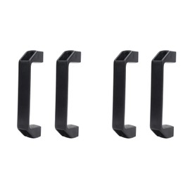 4PCS 8.5mm Nylon Plastic Pull Handle Rectangular Industrial Pull Handle Barn Door Handles Black Gate Handles 8.5mm / 0.33in