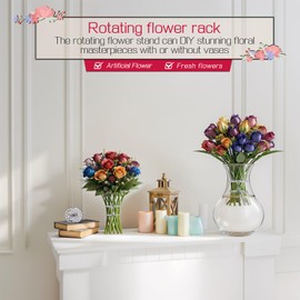 4 Packs Spiral Ikebana Stem Holder, Upgrade Stem Holder for Flowers, Flower Arranger Twist, DIY Bouquet Twister, Flower Floral Arrangement Holder