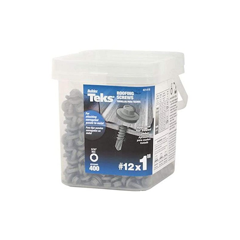 Teks #12 x 1 in. HEX Washer Head Drill PT