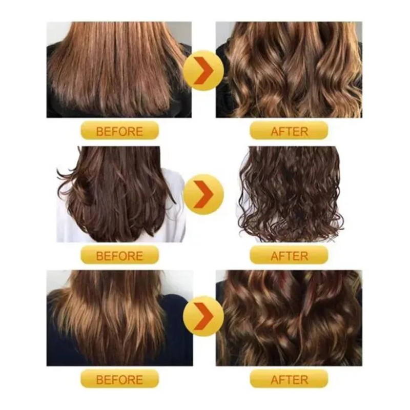 3 X Peluquería Hidratante Rizos Elastina Protector Volumen