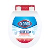 Clorox Round Beveled Plastic Toilet Seat with Easy-Off Hinges –