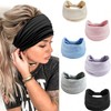 LadayPoa Headbands Women's Wide Hair Band Plain Sports Yoga Head