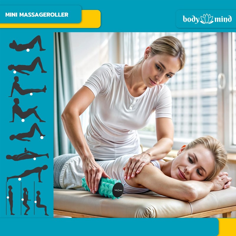 Body & Mind Mini Fascia Roller - Compact Massage Roller