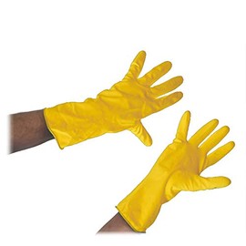 Triplast Household Rubber Gloves (6 Pairs, Yellow, Medium) | Hygiene, Cleaning & Long Lasting | Made from Natural Rubber