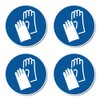 Use Hand Protection, Mandatory Sign: M009 - DIN EN ISO