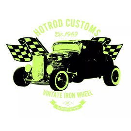 Set of 3 Hot Rod Custom Muscle Car Wall Art Prints UNFRAMED. Great for Father