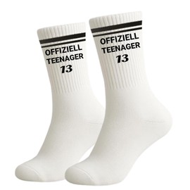 Snyvpra Geschenk Junge 13 Jahre Offiziell Teenager Lustige Socken 34-38 13. Geburtstag Geschenke für 13 jährige Jungs Geburtstagsgeschenk für Jungen zum 13. Geburtstag