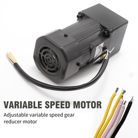 90W 50K 110V Adjustable Variable Gear Reducer Motor with Speed Controller for Industry Rated Speed 30r/min