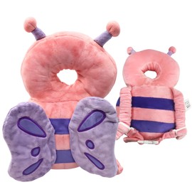Baby Head Protector Backpack|Baby Backpack|Baby Backpack Head Protection Cushion|Baby Safety Products|Head Protection Backpack|Baby Head Cushion|Head Protector for Baby Walking (Pink Butterfly)