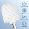 Topsky 2-Pack Closed Toilet Brush Compact Toilet Brush and Holder