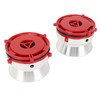 1 Pair NAB Hub Adapters Professional Polished Aluminum Reel to