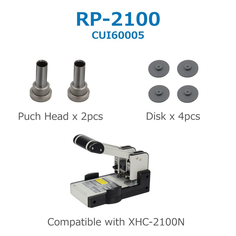 CARL 60005 Replacement Punch Head Kit for XHC-2100 Gray 9/32-Inch