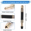 X AUTOHAUX 1 Set 90 Degree Copper Tire Valve Extension